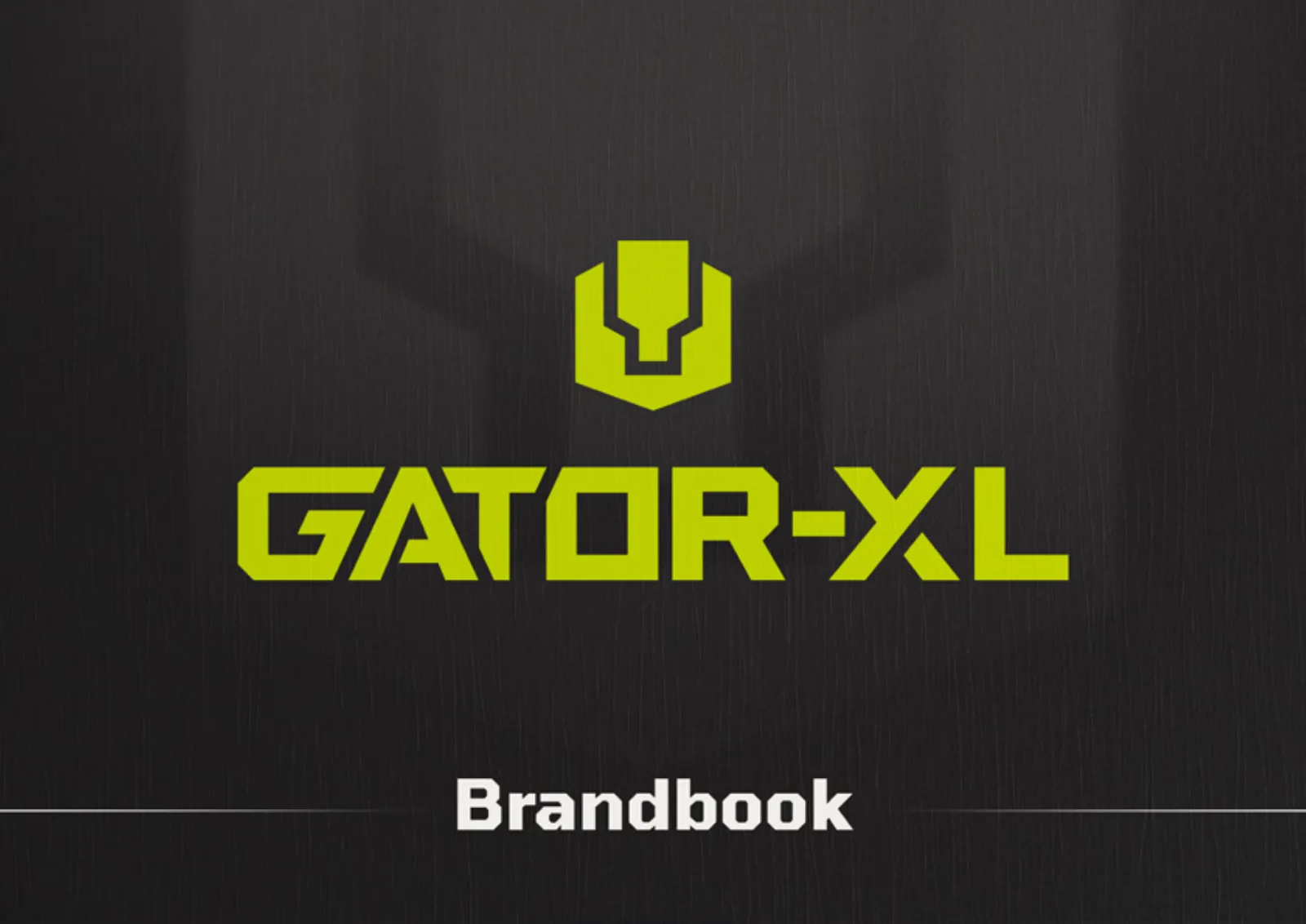 Capa do brandbook do Gator-XL