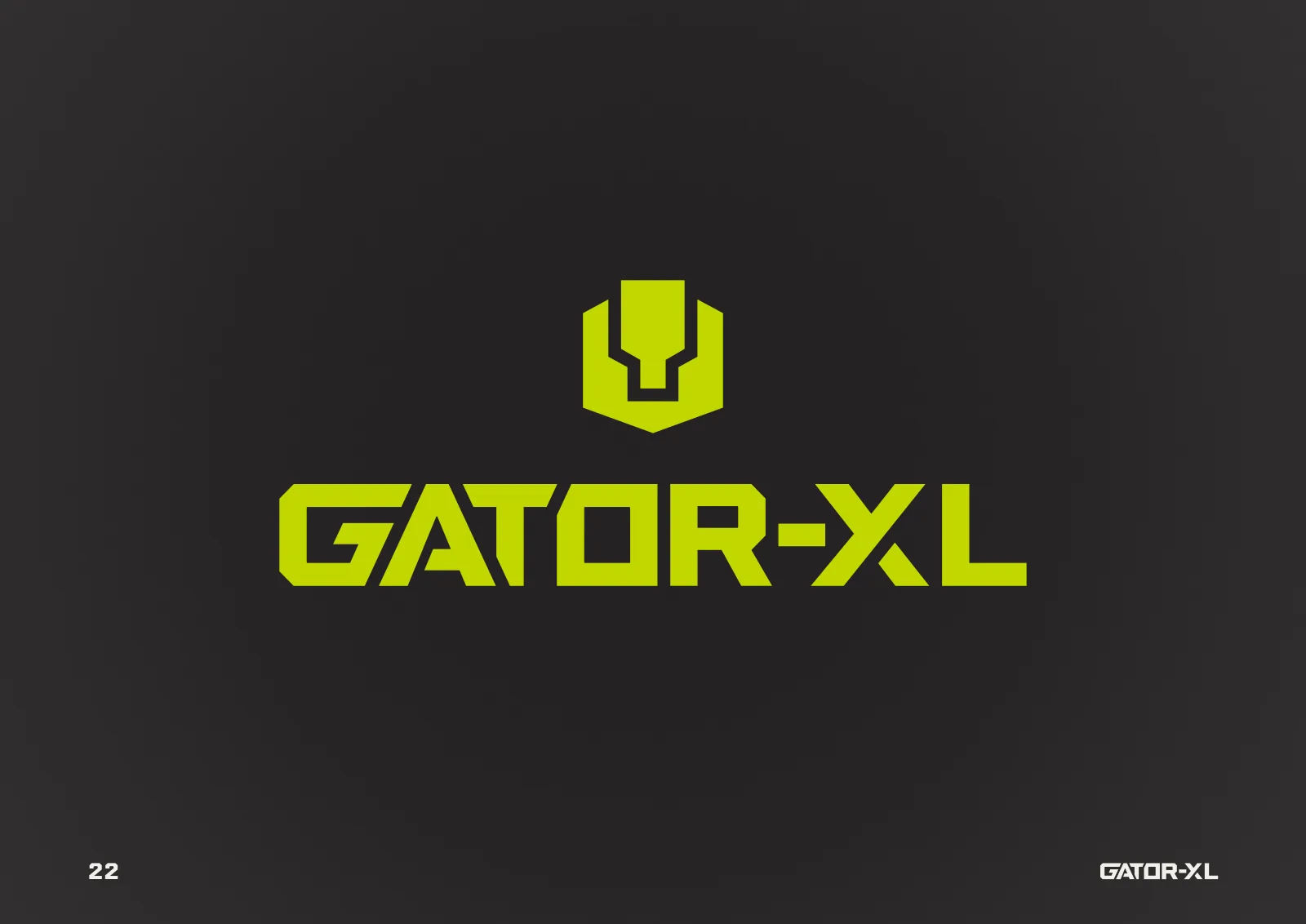 Brandbook do Gator-XL: o logotipo