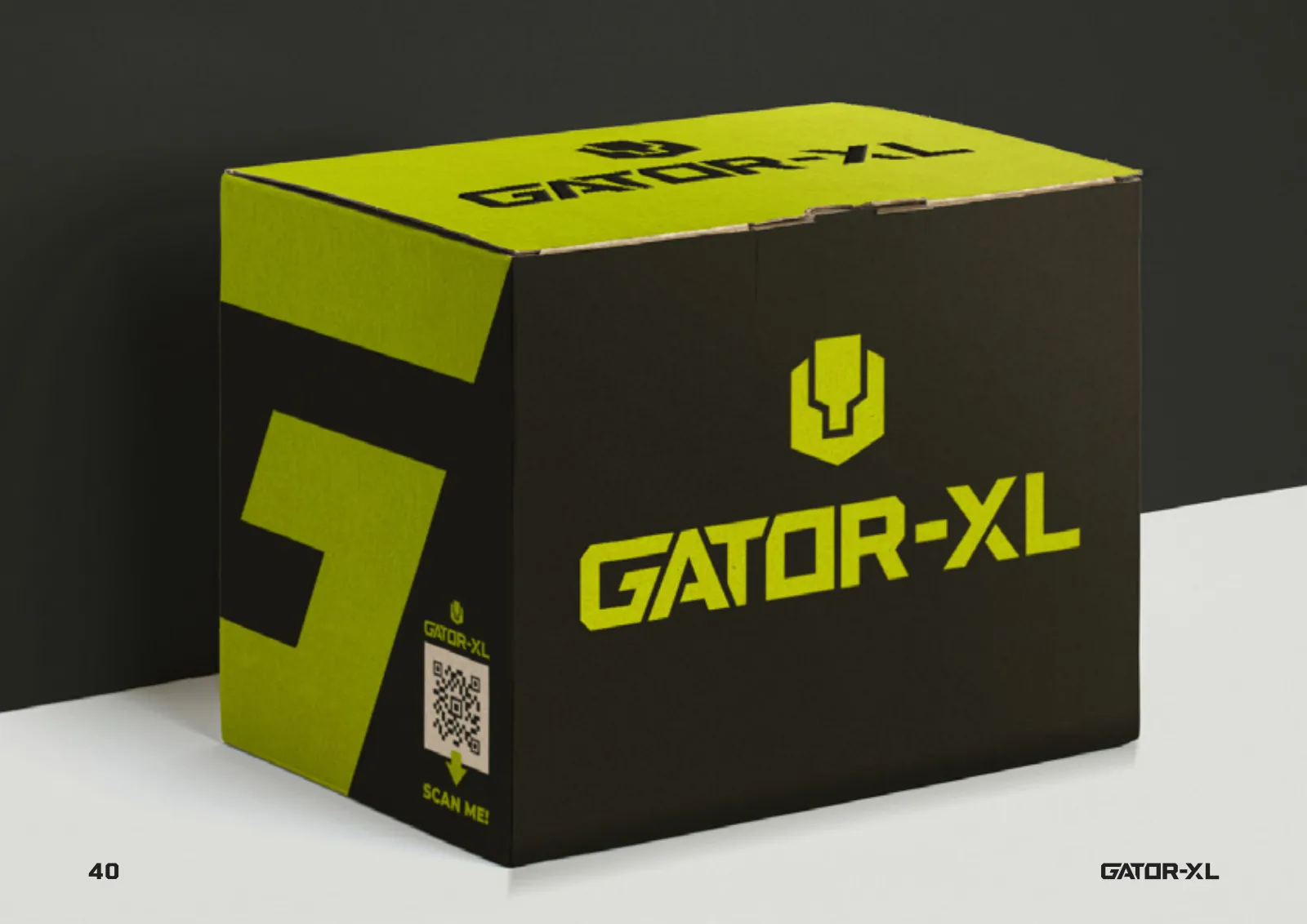 Brandbook do Gator-XL: a embalagem do produto