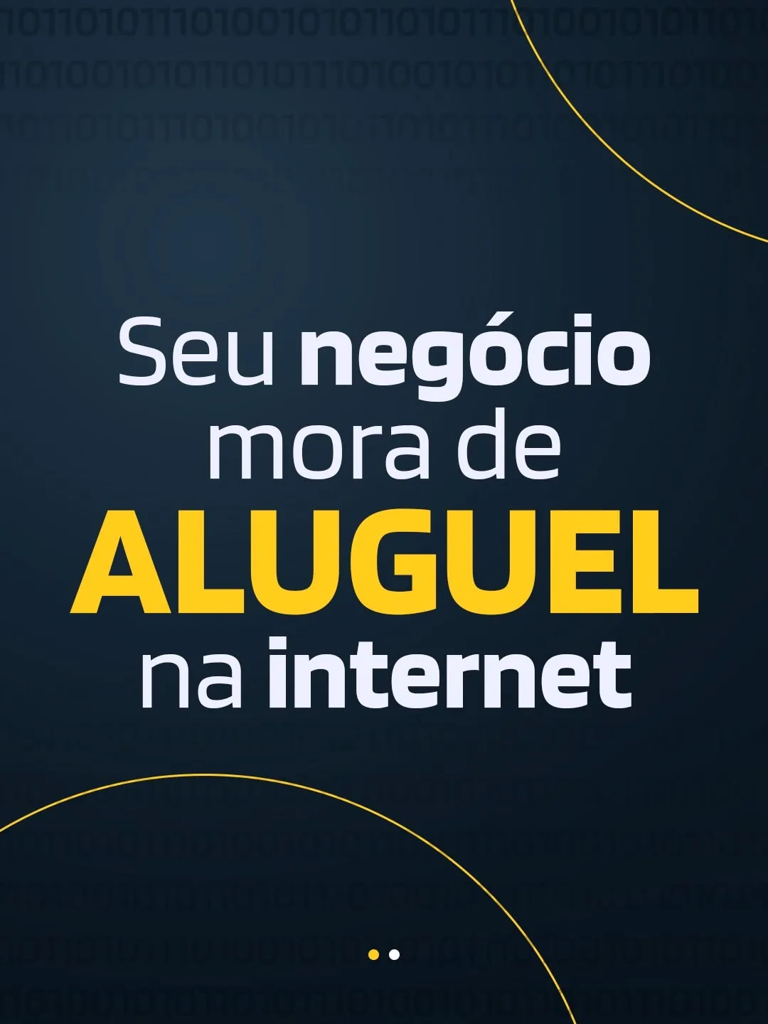 Capa do carrossel “Seu negócio mora de aluguel na internet”, publicado no Instagram de InnoForge Tech
