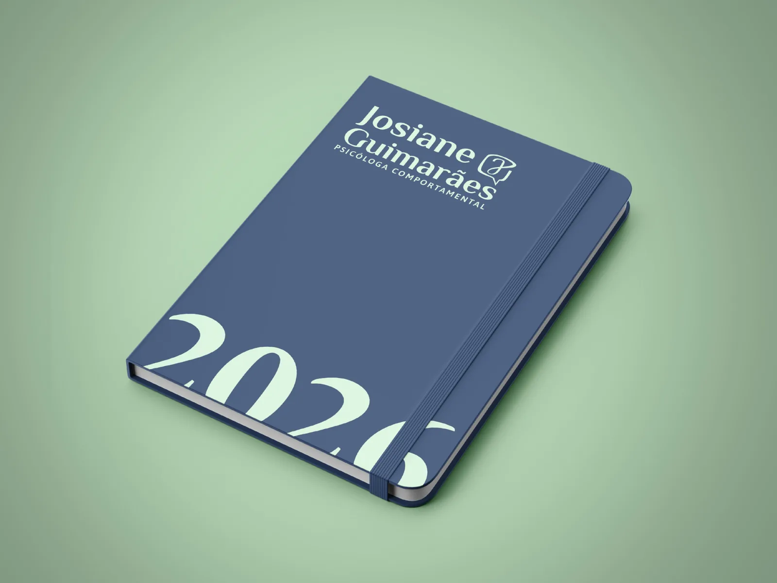 Manual de identidade visual de Josiane Guimarães: agenda 2026 com a marca