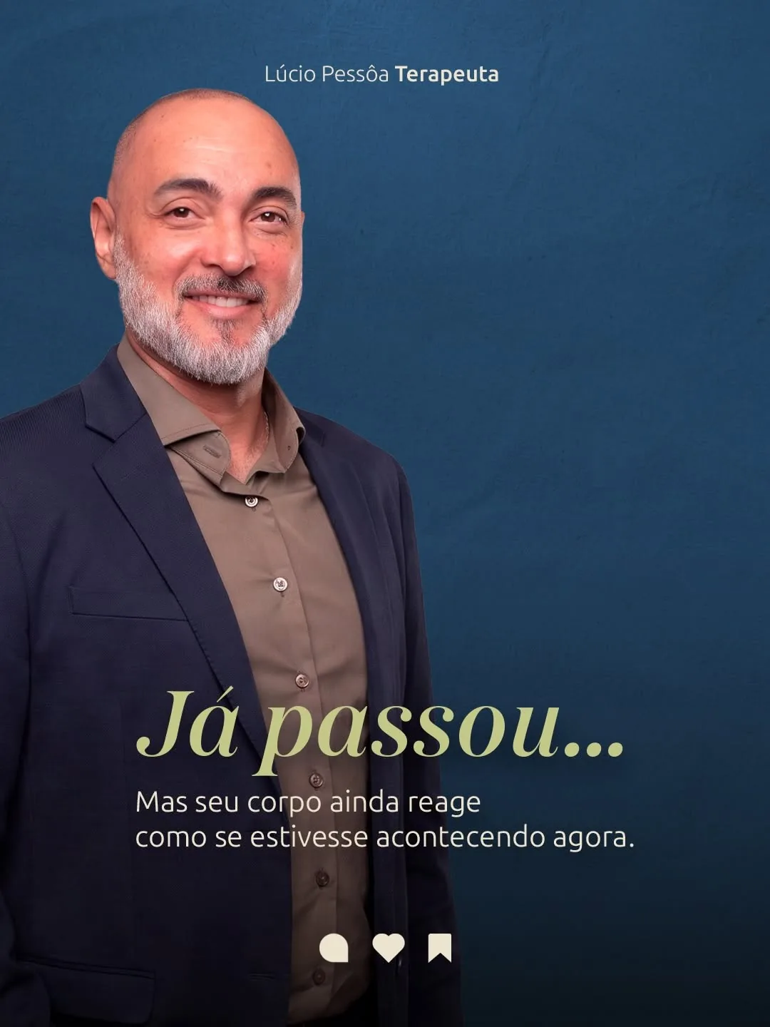 Capa do carrossel “Já passou… mas seu corpo ainda reage”, publicado no Instagram de Lúcio Pessôa