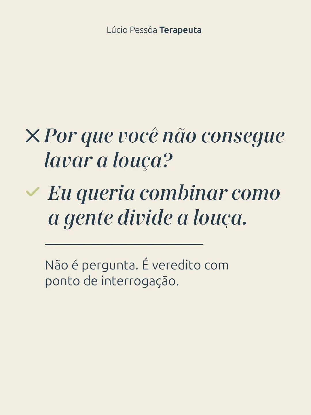 Slide 3 de 7 do carrossel “Tem frase que sai como pedido e chega como ataque”, publicado no Instagram de Lúcio Pessôa