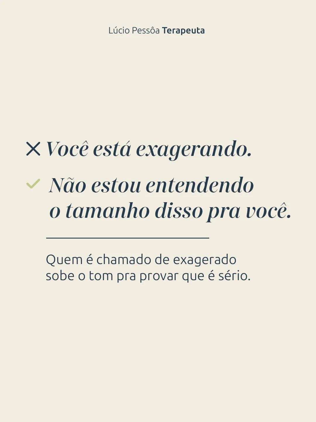 Slide 4 de 7 do carrossel “Tem frase que sai como pedido e chega como ataque”, publicado no Instagram de Lúcio Pessôa