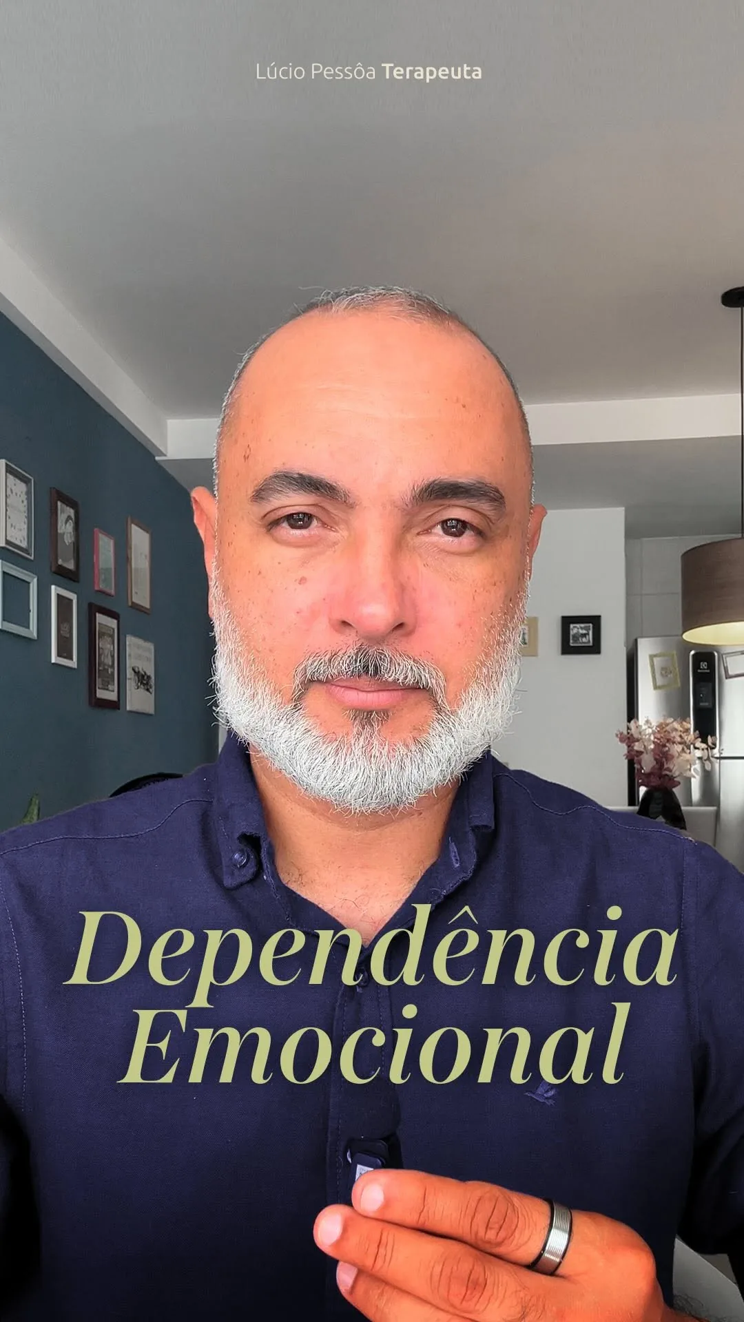 Capa do reel “Dependência emocional”, editado pela Grafando para o Instagram de Lúcio Pessôa