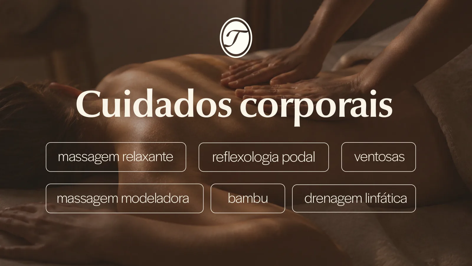 Apresentação da identidade visual da Tadiotto, slide 6 de 11: lista de cuidados corporais
