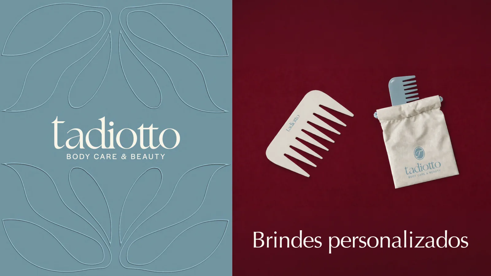 Apresentação da identidade visual da Tadiotto, slide 8 de 11: brindes personalizados