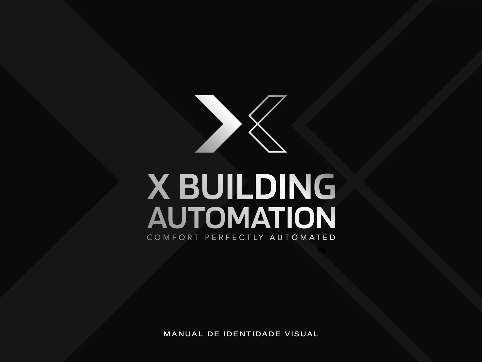 Capa do manual de identidade visual da X-Building Automation