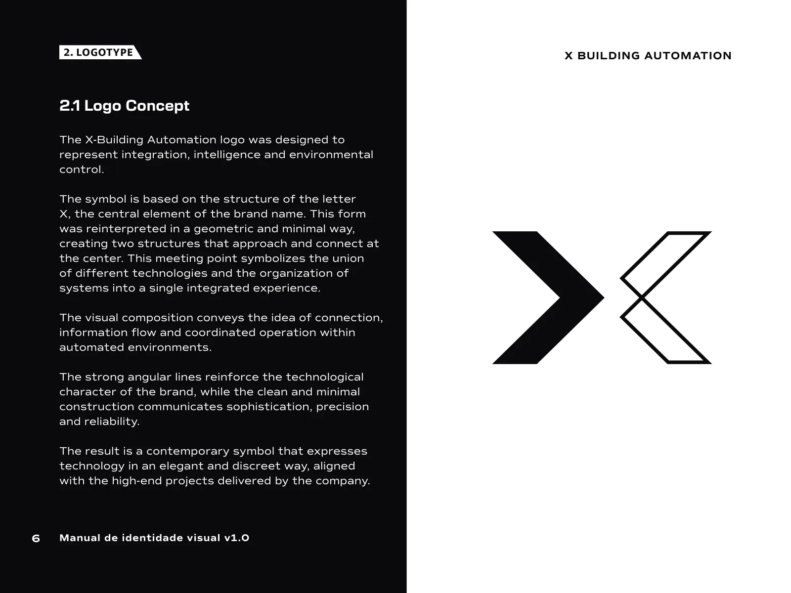 Manual de identidade visual da X-Building Automation: o conceito do símbolo