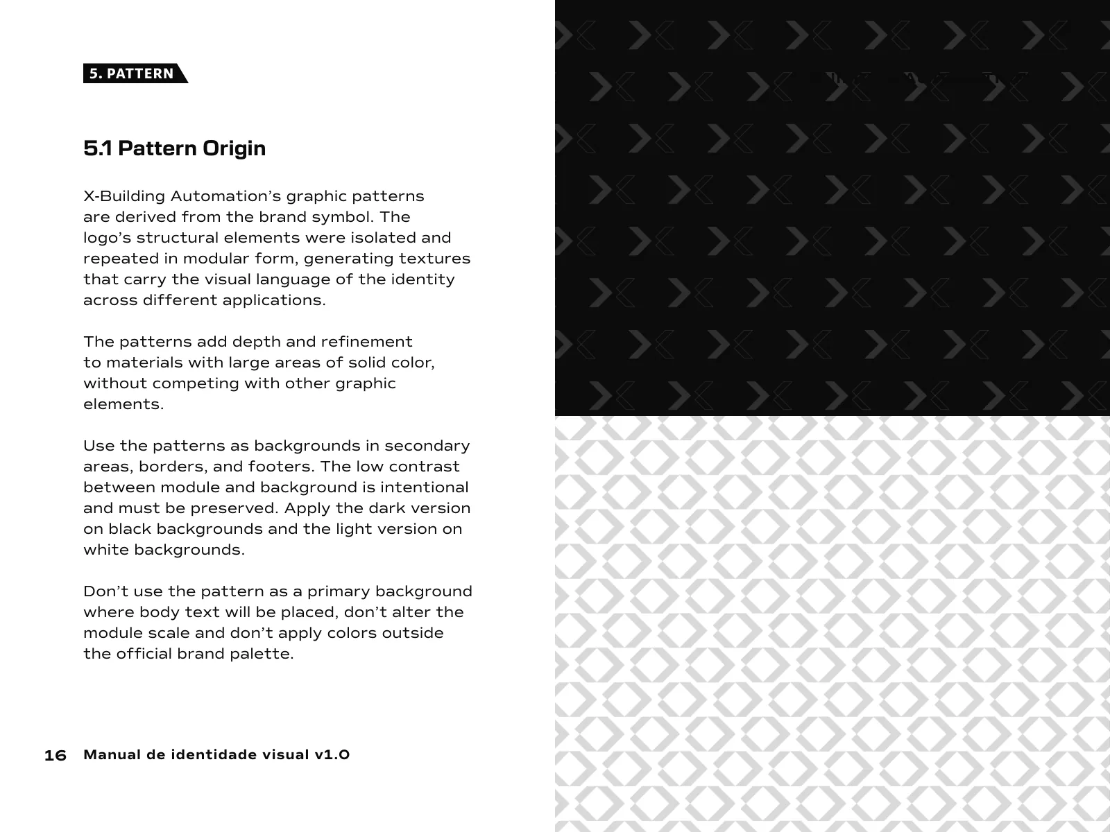 Manual de identidade visual da X-Building Automation: a origem da padronagem