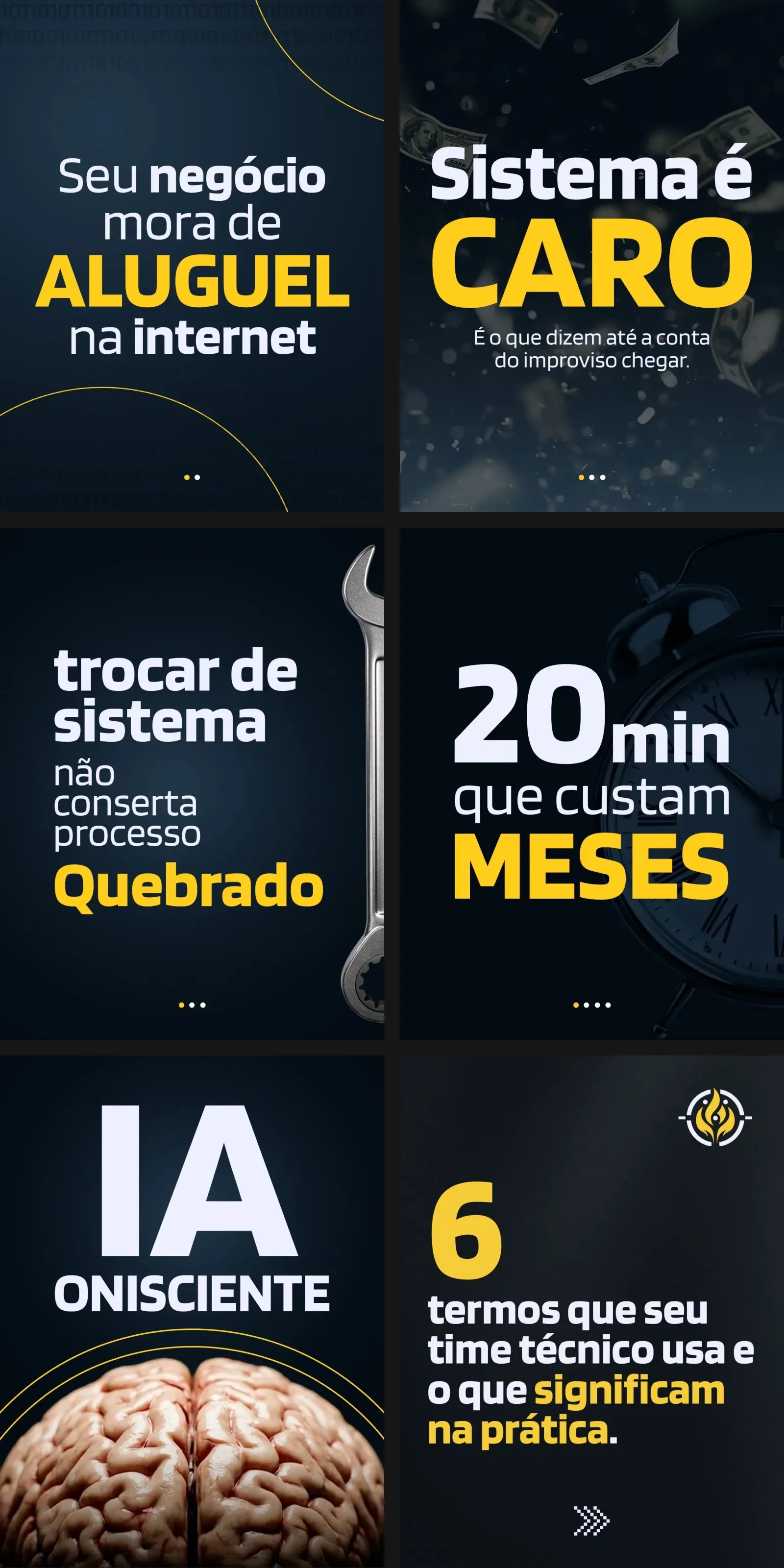 Posts criados pela Grafando para o Instagram de InnoForge Tech