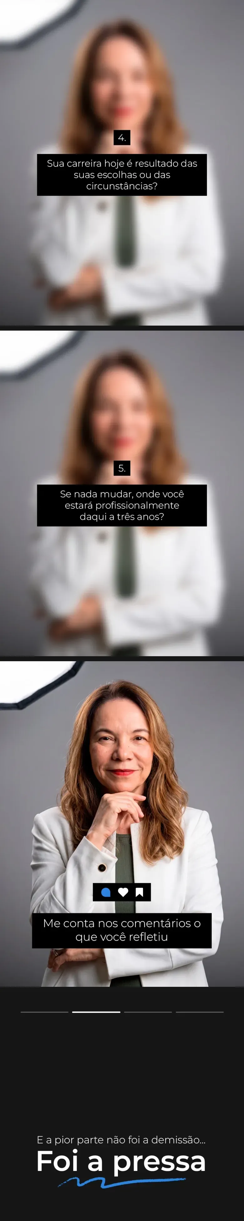Posts criados pela Grafando para o Instagram de Jane Souza