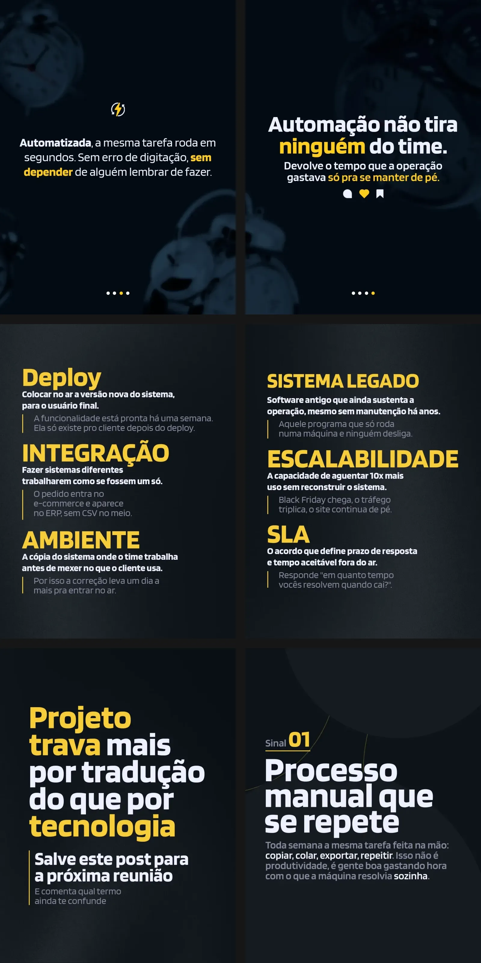 Posts do Instagram de InnoForge Tech, produzidos pela Grafando