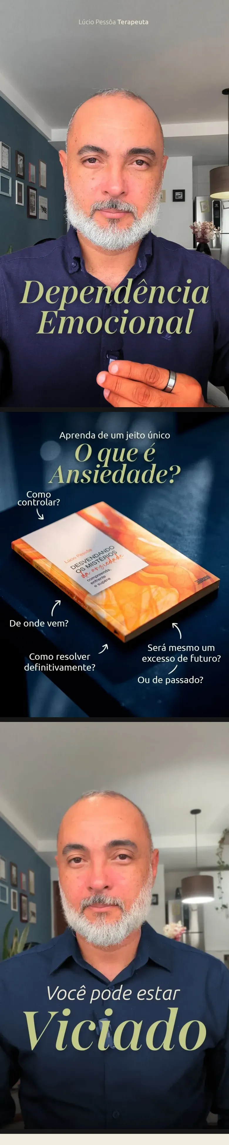 Capas de reels editados pela Grafando e posts do Instagram de Lúcio Pessôa